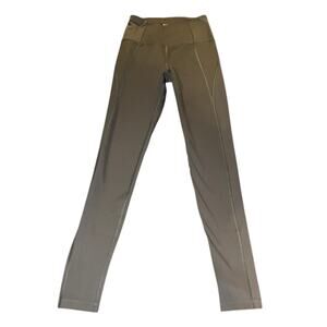 Girlfriend Collective High Rise Leggings Women's XS Gray Stretch Waist Pocket